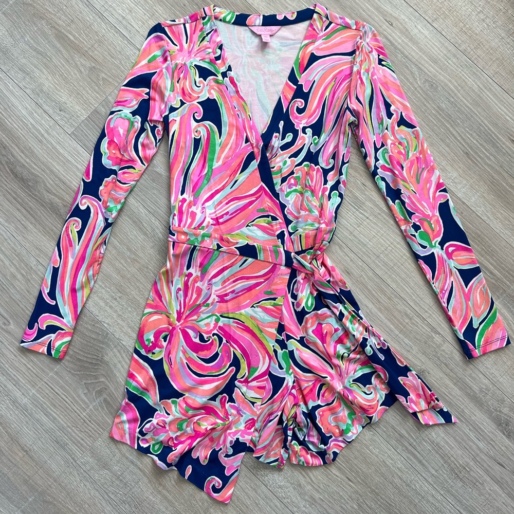 Lilly Pulitzer Pink and Green Floral Garment
